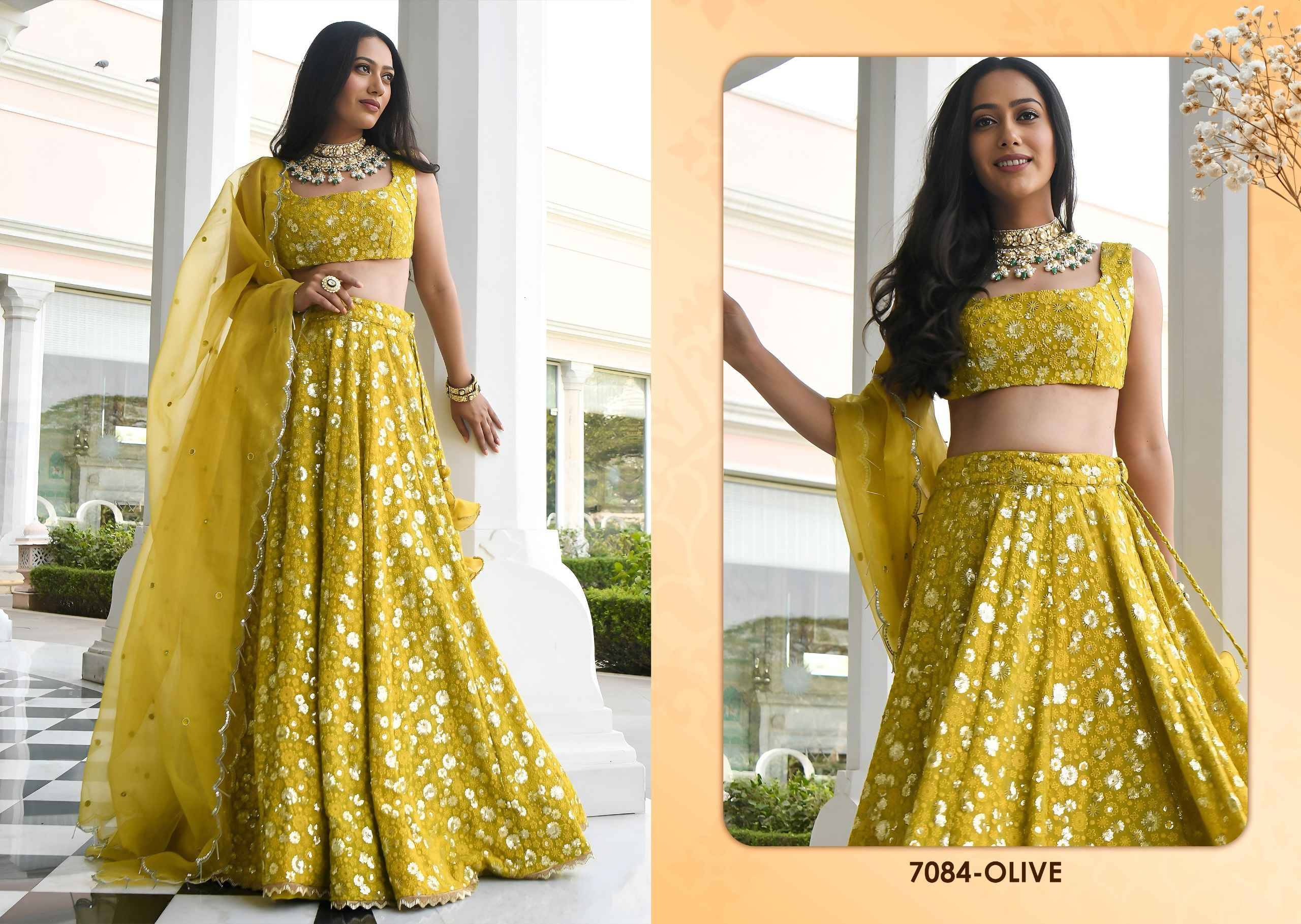 VOL-34 By ZEEL COTHING 7079 SERIES  Designer Beautiful Collection Occasional Wear & Party Wear Georgette Lehengas At Wholesale Price